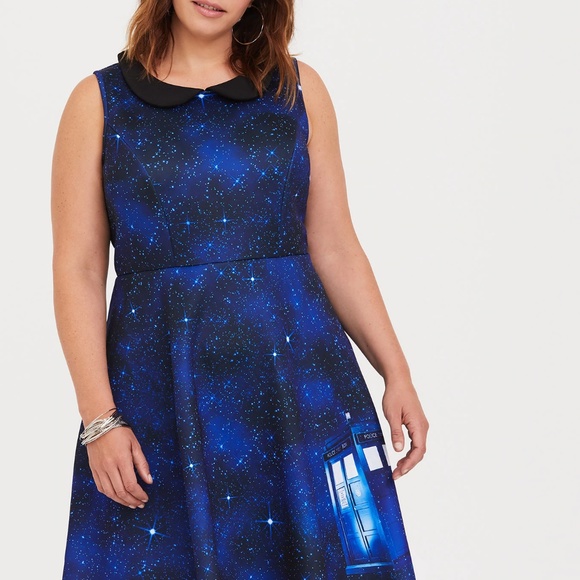 NEW Doctor Who Collection TARDIS skater dress